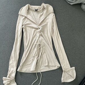 SHEIN long sleeve shirt with flare sleeves size medium